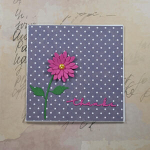 Thank You Card – Polka Dot Daisies