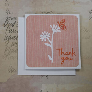 Thank You Card – Pink Daisies