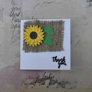 Thank You Card – Sunflowers