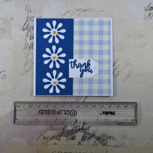 Thank You Card – Blue Daisies