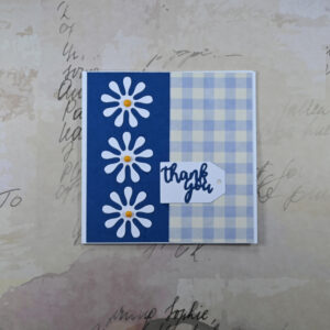 Thank You Card – Blue Daisies