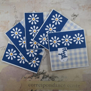 Thank You Card – Blue Daisies