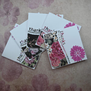Thank You Card – Pink & Black