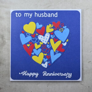 To My Husband Happy Anniversary Card and Tag