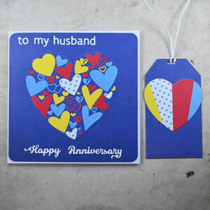 To My Husband Happy Anniversary Card and Tag