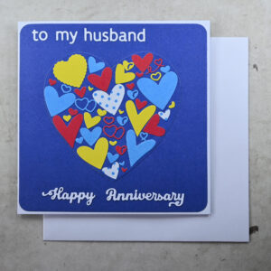 To My Husband Happy Anniversary Card and Tag