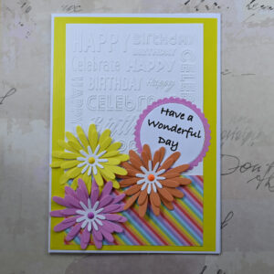 Daisies Have a Wonderful Birthday Card and Tag