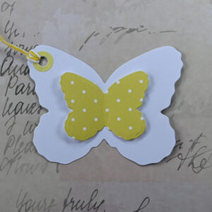 Yellow Butterflies Have a Wonderful Birthday Card and Tag