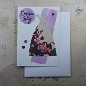 Lilac Dream Big Dress Card