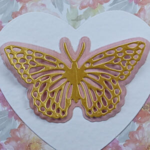 Golden Butterfly Thinking of You Card