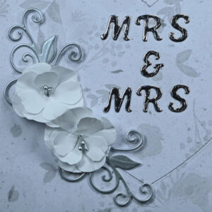 Floral LGBT Wedding Card and Tag