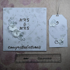 Floral LGBT Wedding Card and Tag