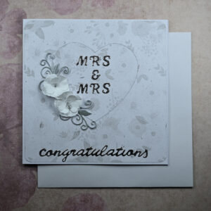 Floral LGBT Wedding Card and Tag