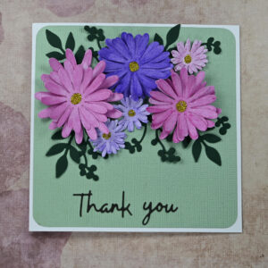 Green Daisies Thank You  Card