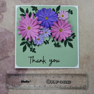 Green Daisies Thank You  Card