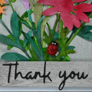 Red, Yellow, Orange, Purple Floral Thank You Card