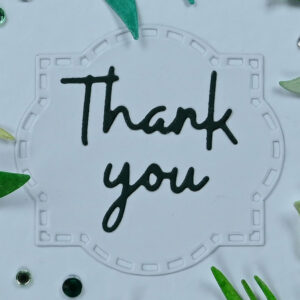 Green Leaves Thank You Card