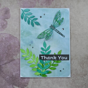 Green Dragonfly Thank You Card