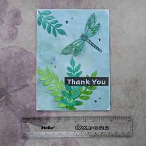 Green Dragonfly Thank You Card