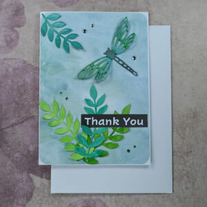 Green Dragonfly Thank You Card