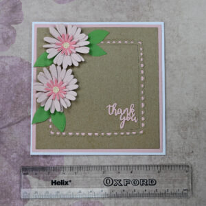 Pink Daisies Thank You Card